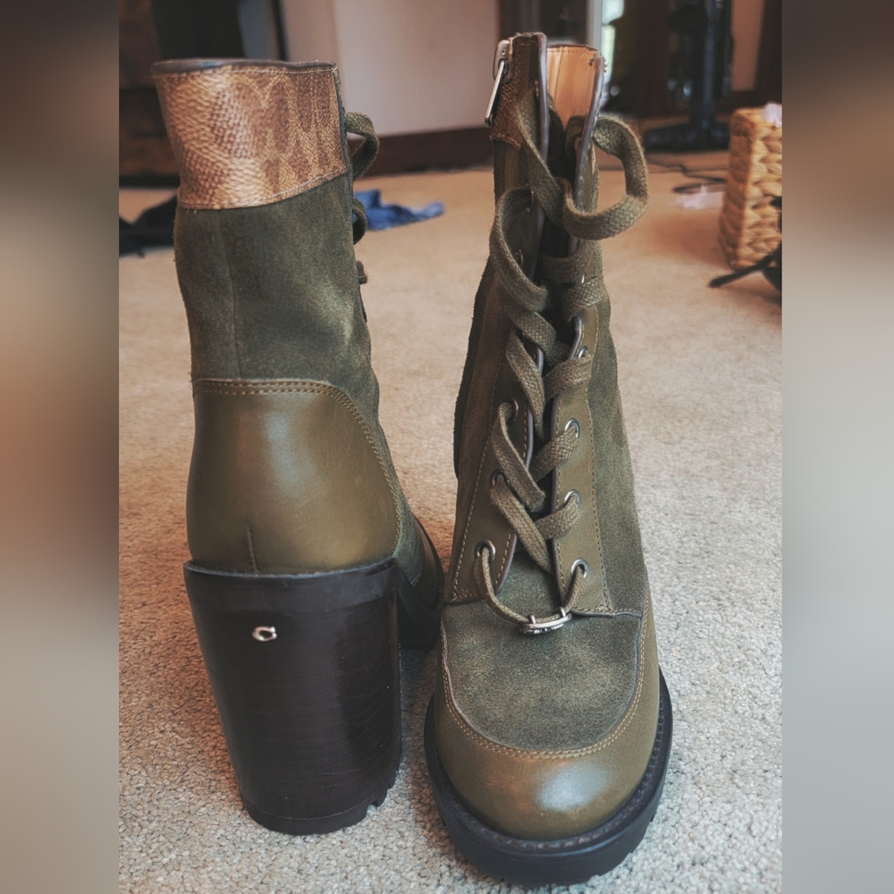 Coach Olive Lace Up Women's Boots